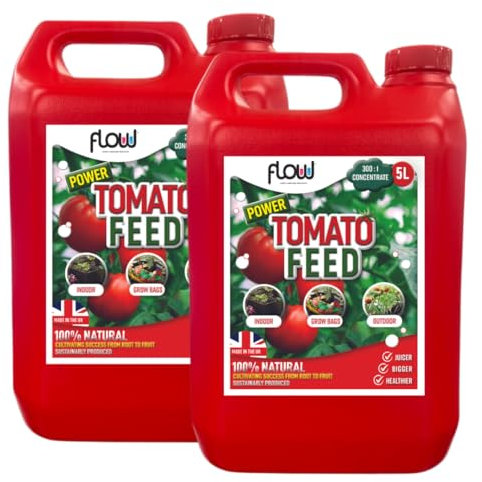 Flow Power Tomato Liquid Feed | 300:1 Concentration | Vegetable Plant Food Growing Fertiliser - (10 Litre)