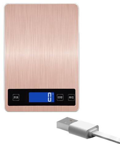 Balance De Pesée Numérique – Balance De Poids Alimentaire Étanche 15 Kg | Balance Électronique Rechargeable Par USB, Balance De Cuisine Rechargeable Par USB, Balance De Cuisine Avec Affichage LED, Bal