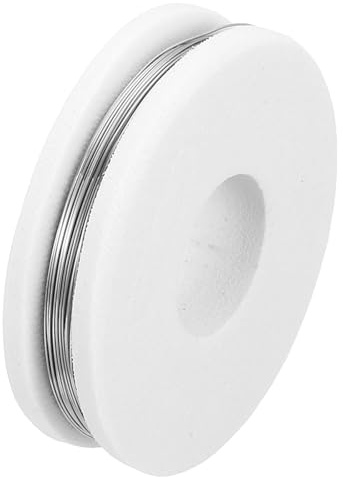sourcing map Cable de resistencia de calefacción de 33 pies, 0.25 mm, calibre 30, elemento calefactor de nicromo, bobina de alambre de resistencia para electrodomésticos, industria, materiales de