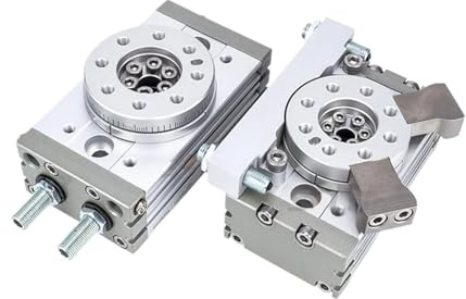 MSQ Series Rotary Cylinder Swing Table/Rack and Pinion Formula Double Acting 90°-180° Mask Machine Pneumatic Air Cylinder(MSQB10L2 180 Degree)