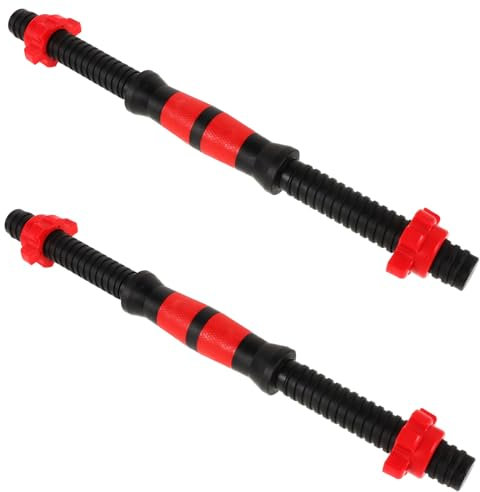 Sosoport Hantelstangen 40cm Mit Sternverschlusskragen Aus Edelstahl 2 Stück Langhantelgriff Rändelnd Für Krafttraining Und Fitness