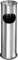 Taylor & Brown 2-In-1 Free Standing Stainless Steel Ash Tray Portable Outdoor Rubbish Waste Bin Dust Cigarette Butt Receptacle Disposal Ashtray Stand H56 x D15.5cm