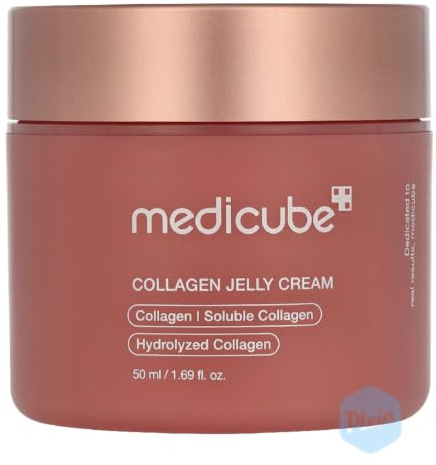 Medicube Collagen Jelly Cream, hydrolyserad kollagen fuktkräm, 50 ml