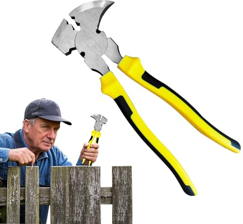 Zaunzange, Werkzeug Zum Nägelziehen Mit Hammerkopf, Mit Hammerkopf Zum Greifen, Schneiden, Biegen Für Drahtarbeiten in Bau & Landwirtschaft
