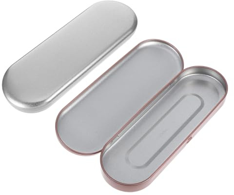 IWOWHERO 4 Stück Metalldosen mit Klappdeckel Tragbare Blechboxen aus Robustem Weißblech für Nagelpflege Schmuck und Kleine Werkzeuge Kompakte Aufbewahrungsboxen für Zuhause Reisen Beauty