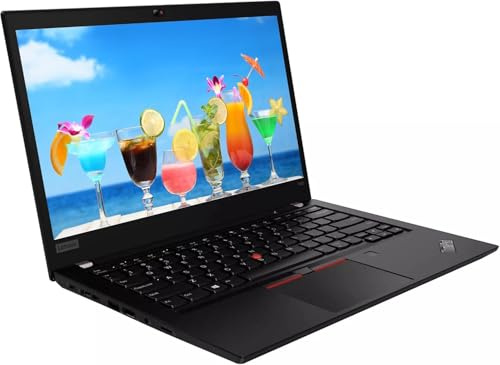 Lenovo Thinkpad T490 Laptop Computer, 14 HD Display, Intel Core i5-8265U, 512GB SSD, 16GB RAM, Webcam, US QWERTY Keyboard, Windows 11 Pro (Renewed)