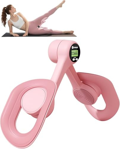 Allenatore muscolare per pavimento pelvico da donna con contatore, rinforzante regolabile per gambe e fianchi, allenamento muscolare per tutto il corpo per fitness a casa, dispositivo per esercizi per