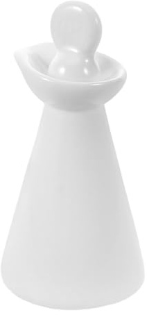 Bottiglia per Olio Essenziale 70ml in Ceramica Bianca | Stile Vintage Giapponese, per Viaggio e Saloni di Bellezza, Chiusura Avanzata, Uso per Olio Chioma