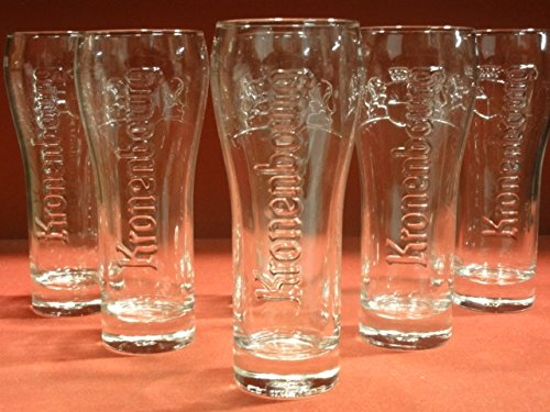 6 VERRES KRONENBOURG 25CL EMBOSSES HT. 17CM