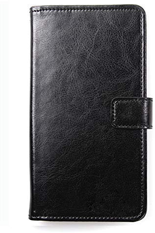Dingshengk Schwarz Premium Leder Tasche Schutz Hulle Handy Case Wallet Cover Etui Für Maze Blade 4G Phablet 5.5