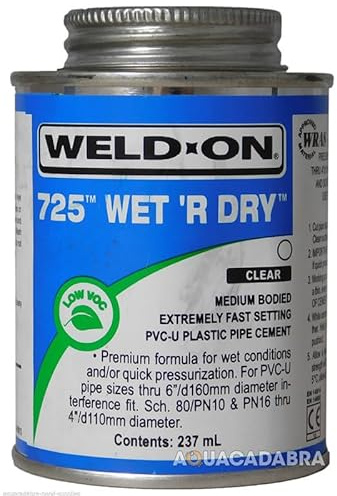 Weld-On 725 Wet R Dry Plastic Welding Glue