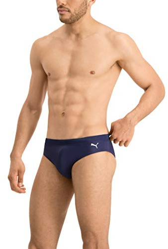 PUMA Herren Badehose Badeshorts Klassischer Badeslip Summer Brief Swim Shorts, Farbe:Navy, Bekleidungsgröße:XL