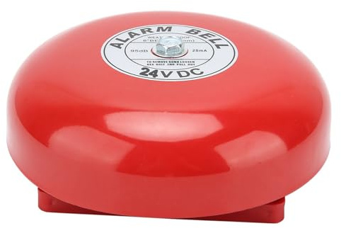 Campanello di allarme antincendio ad alta decibel da 100 dB Campanello elettrico antiscintilla da 6 pollici per allarme antincendio per evacuazione di emergenza(DC 24V)