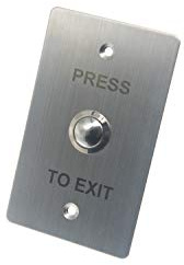 RESALET Press to Exit Button Switch, NO/COM Output, 304 Stainless Steel Panel for Hollow Door Access Control Systems Home Secuirty DC 12V
