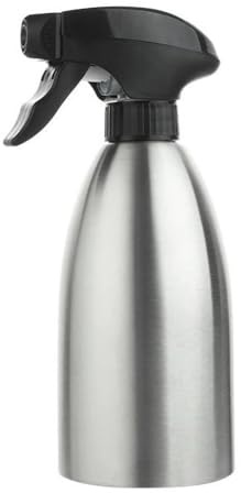 BIGWE Stainless Steel Olive Oil Sprayer Bottle, 17 Oz/500ml Sauce Vinegar Sprayer Dispenser, Water Sprayer Bottle,Kitchenware Tools for Cooking, Frying, BBQ and Grilling