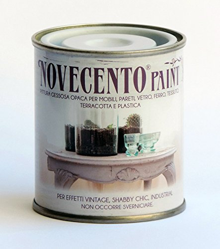 Gualtiero Meazza Pittura Gessosa Shabby Chic Opaca per Mobili Pareti Vetro Tessuto 900 Novecento Paint (Capoverde, 500 ml)