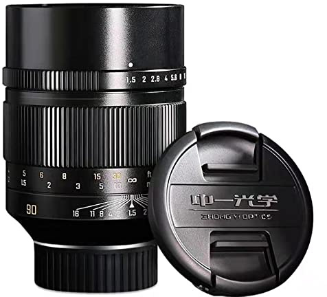 Mitakon Speedmaster Objectif Full Frame 90 mm F1.5 pour appareil photo Nikon Z Noir