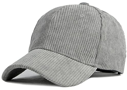 XRDSS Baseballkappe aus Kord, Unisex, verstellbar, klassisch, Sportmütze, Outdoor, solide Kappen