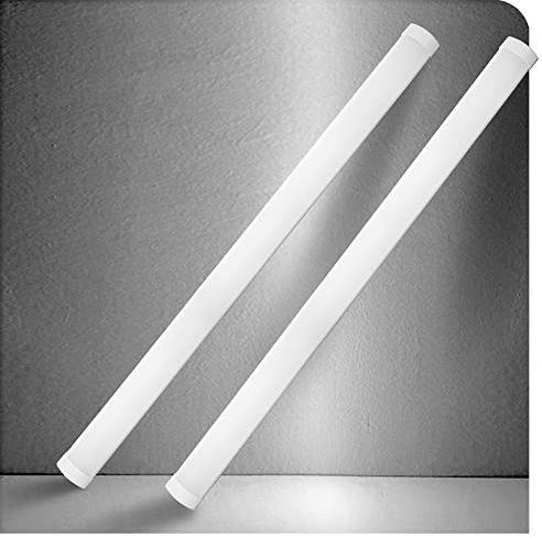BrightFly 2er Pack LED Feuchtraumleuchte 120CM, LED Röhre 32W 3550LM Tageslichtweiß 6500K, IP40 Leuchtstoffröhre 120cm Für Keller Werkstatt Garage Küche Bad Büro
