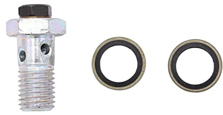 Hconcet New Fuel Filter Joint Tube Connector Banjo Bolt Compatible with Dodge Ram 2500 3500 Ford LN7000 5.9L Cummins 12V 3911446 3903216 3905860
