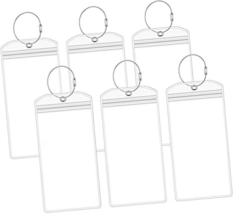 GALPADA 6St Bordkarten-Gepäckanhänger kofferbeschriftungen koffermarkierungen durchsichtige Gepäckanhänger PVC-Tags Etiketten Gepäckanhänger mit Namensausweis Kofferanhänger tragbar Schild