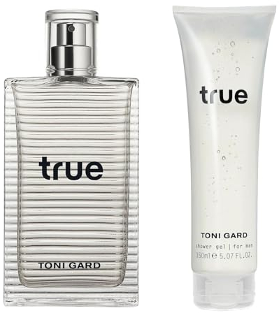 Toni Gard TRUE FOR MAN Eau de Toilette / 90 ML + Shower Gel / 150 ML Moschus Zedernholz Vetiver Veilchen Iris Moos Ananas Zitrone Bergamotte Herrenduft zitrisch frisch Parfüm für Ihn