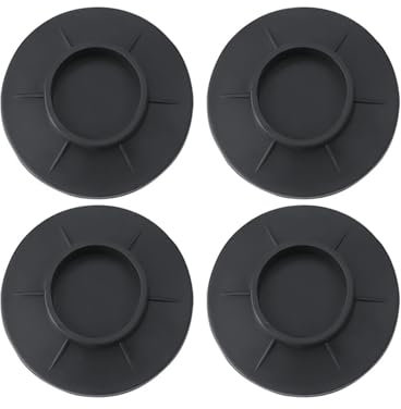 KGDUYC 4 pièces amortisseur de vibrations pour machine à laver - coussin en silicone portable anti-vibration, pour toutes les machines à laver standard, base, isolation phonique, base antidérapante