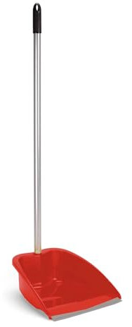 MAYA Recogedor MAX. con Regleta de Goma y Palo Metálico. para su Uso en Interior y Exterior. Dimensiones 26x25x84 cm