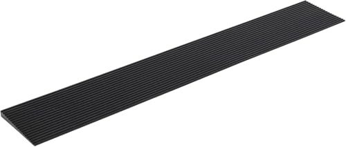 Rampa per soglia da 1,5 cm, larghezza 90 cm, in gomma antiscivolo, ingresso porta, vialetto, bagno, piedistalli rialzati per sedie a rotelle, scooter, deambulatori e sedie (1,5cm salita)