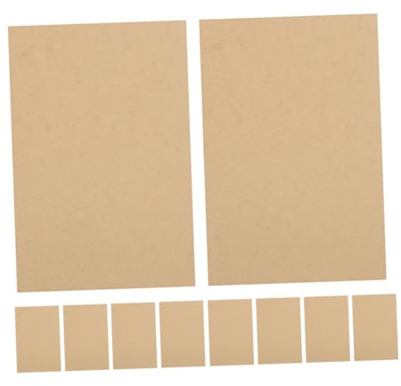 HOMSFOU 10stücke Kopier-notizbuch Blanko aus Kraftpapier Mehrschichtkopierfunktion Unliniertes Notizbuch für Buchhaltung Notizen und Organisation