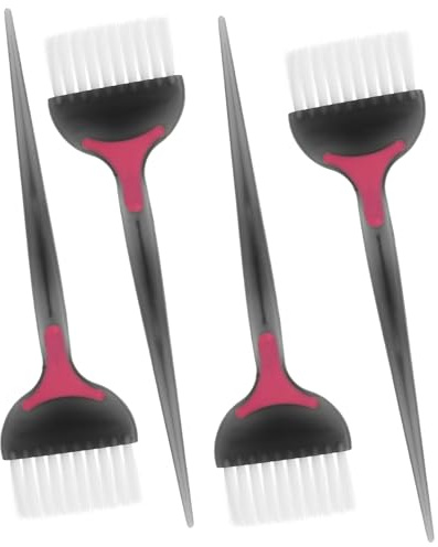 iplusmile 4 piezas Pinceles para Teñir Cabello con Cerdas Suaves Herramienta Duradera y Reutilizable para Salón y Doméstico Kit Aplicador de Tinte Seguro para Mujeres y Profesionales