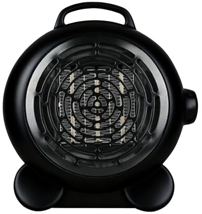 Mini-espacio eléctrico calefacción, ventilador de mesa portátil | Rabagista de pasos ajustable para un uso seguro en interiores, calentamiento personal con sobrecalentamiento y protección co