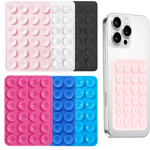 6 supporti a ventosa per telefono ventose in silicone ventosa per telefono adatte a tutti i modelli antiscivolo per selfie e video hands-free durevole e facile da usare