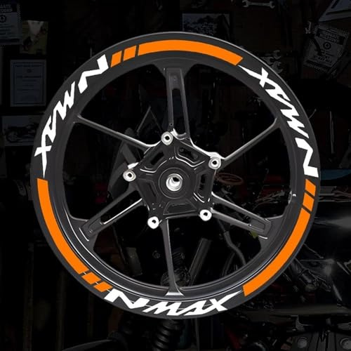 Pegatina para Rueda De Motocicleta para Yamaha NMAX N MAX N-MAX 155 125, Raya Llanta Carreras, Accesorios Decoración para Decorativo(Color11)