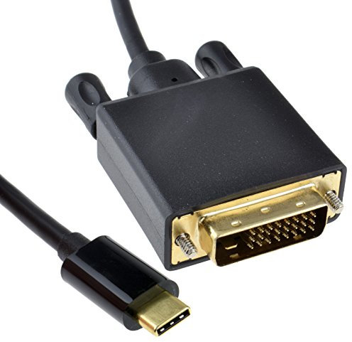 kenable USB 3.1 Type C to DVI-D Male Plug 4K 30Hz Adapter Cable Black 1m [1 metres]
