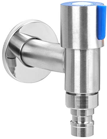 Garosa hochwertiger Edelstahl Wasserhahn Hebelhahn Wandmontage G1/2 Zoll Silber Metallic für den Außenbereich Badezimmer Garten Pool Mopp und Wäscheraum