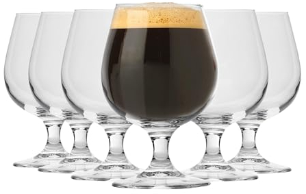 Bormioli Rocco Pack of 24 Snifter Craft Beer Ale Glasses Set with Stem - 530ml