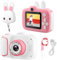 Dhaose Kids Camera, Children Digital Cameras With 2.0 inch IPS HD Screen 1080P Video Recorder Lanyard Anti-Drop Design Mini Supports Small Games USB Transfers Boys Girls Creative Festival gifts