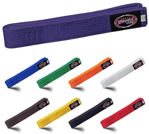 Karatebälte Flera Färger Karatebälten Judo Karate BJJ Kampsport Taekwondobälten (Purple, 280-cm)