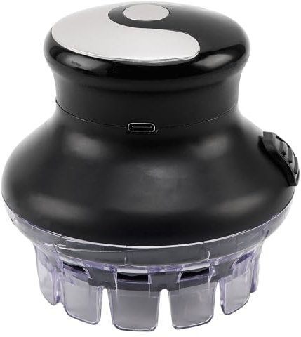 Tondeuse à cheveux électrique portable sans fil rotative avec 2 peignes de guidage, rechargeable pour homme