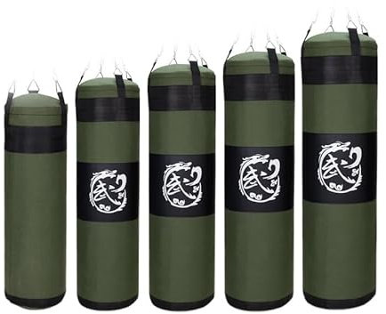Boxsack 1 Stück 150 cm 40 kg Boxsack, Sanda-Sandsack for Erwachsene, Muay Thai Taekonda Fitness-Boxsack, Boxtrainings-Sandsack Boxsack HäNgend(60cm 6 Sets)