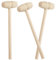 WeddHuis 3 Stück Holzwerkzeuge Hämmern Mini Holz Hammer Krabben Hummer Schlägel DIY Kleine Malerei Hammer Spielzeug für Kinder