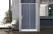 Box doccia a nicchia 95 cm porta scorrevole apertura laterale H195 cm ALBA Cromato
