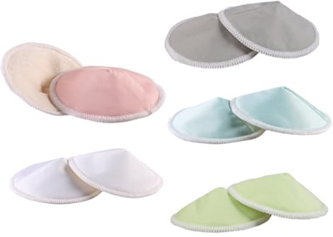 Yardwe 10pezzi Assorbenti per Allattamento Strati Anti-galattorrea Forma Ciotola Lavabili e Traspiranti per Reggiseno da Allattamento Colori Misti Spesso e Resistente per Uso Prolungato