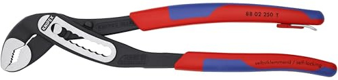 KNIPEX Tools 8802250TBKA Alligator-Wasserpumpenzange, Mehrkomponenten-Befestigung, Anbindevorrichtung