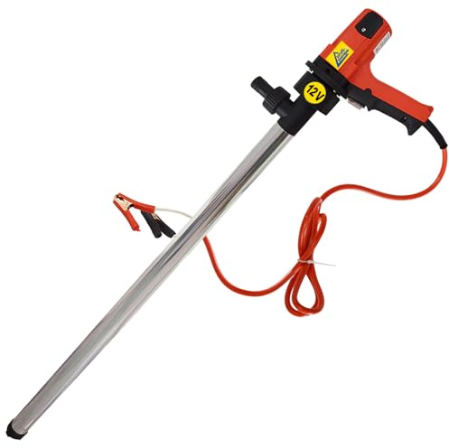 Profi-Pumpe® Bomba de Barril 12V para Diésel y Gasóleo | Motor 380W con Velocidad Variable | Caudal hasta 100L/min | Trasvase Eléctrico Portátil para Tambores y Bidones | Incluye Boquilla