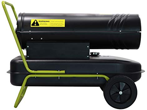 TroniTechnik® Heizkanone Dieselheizgebläse Dieselheizer 30kW Diesel betriebener Heißluftgenerator 230V, Heizleistung 30 kW, 36 l Tank, Thermostat, Digitale Temperaturanzeige, Überhitzungsschutz, Räder