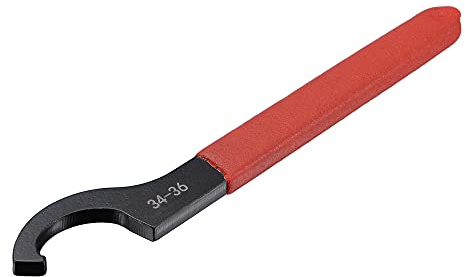 sourcing map C Hakenschlüssel Spannzangenfutter für Rundmutter, mit rutschfestem Griff 34-36mm
