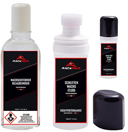 RaceWax Schlitten flüssig Wachs Speed Wax Rennrodel Wachsentferner Reiniger