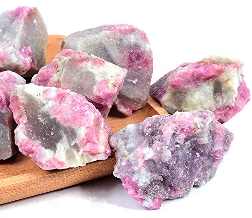 FRYSKY Cadeau Naturel Rose Tourmaline Cristal Pierre Minerai Poudre Tourmaline Gravier améthyste (Size : 200-250g)